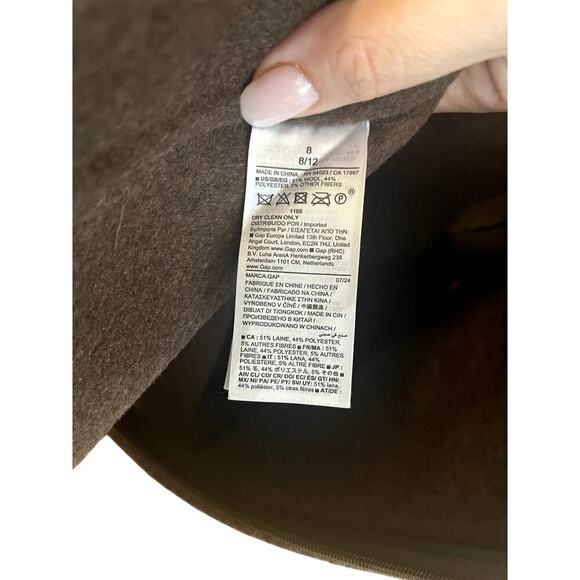 Cult Gaia X GAP Square Neckline Wool Mini Dress Brown Size 8 - Picture 11 of 13